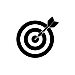 Minimalist black and white abstract geometric icon