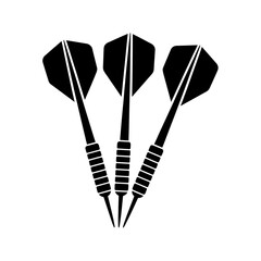 Abstract black and white geometric silhouette illustration