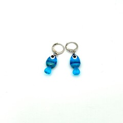 blue glass beads
