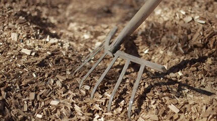 Quaternary farm tools on wood chips