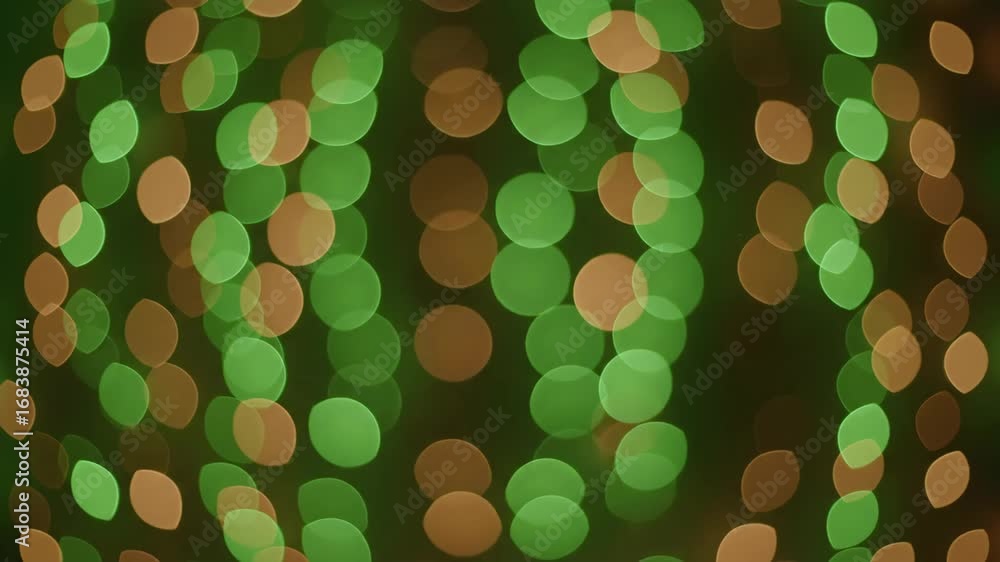 Aufkleber green and bronze bokeh lights abstract background - abstract background featuring a mesmerizing disp