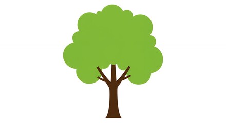Simple green tree illustration