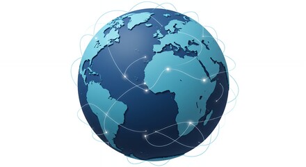 World globe network illustration