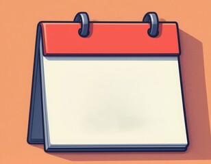 Blank calendar ready for planning, scheduling, and organizing important business dates with ease