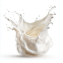 Milk Splash: A Whimsical Dairy Delight , PNG isolated cut out image