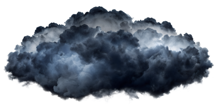 Midnight halloween darkness cloudy cut-out transparent backgrounds 3d illustration  - Powered by Adobe