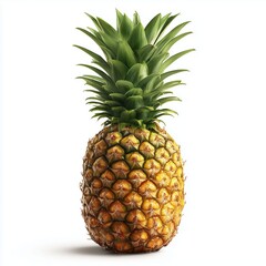 Vibrant Pineapple: A Tropical Delight , PNG isolated cut out image
