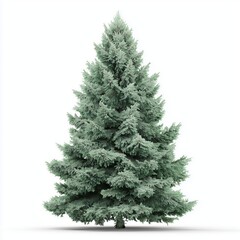 Fototapeta premium Majestic Blue Spruce Christmas Tree , PNG isolated cut out image