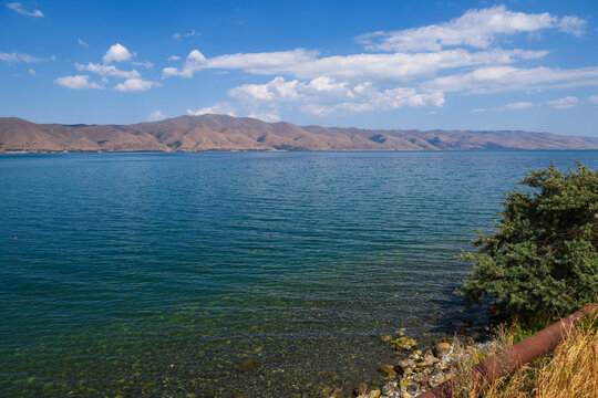 Amazing view of Lake Sevan, Armenia