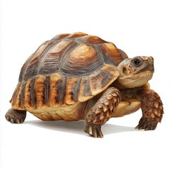 Obraz premium Majestic Tortoise Portrait , PNG isolated cut out image