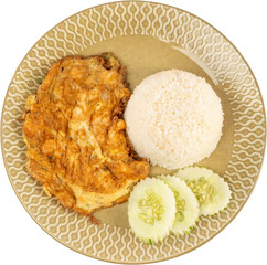 fried rice with chicken