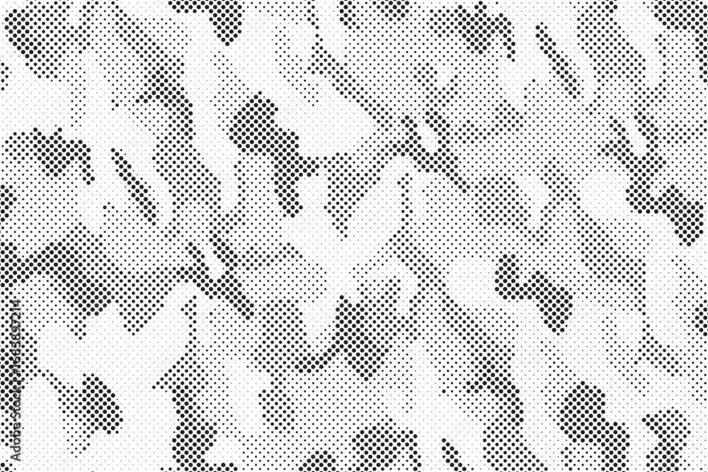 Poster abstract halftone background. military camouflage effect dot seamless pattern texture. dotted backgr