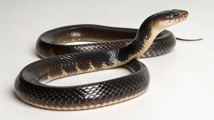 Naklejka premium Krait on studio background