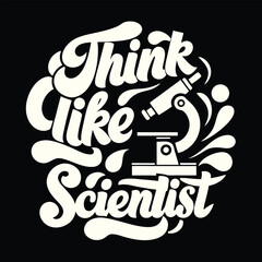 Think Like a Scientist: Inspiring Science Themed Design with Microscope Illustration