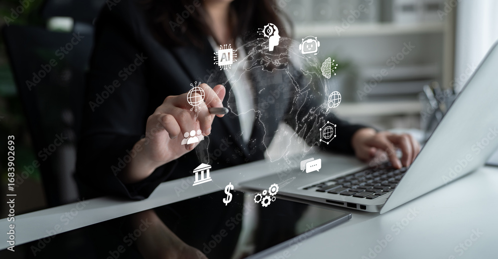 Poster ai assistant with llm, big data, machine learning, and generative ai powers prompt engineering and s