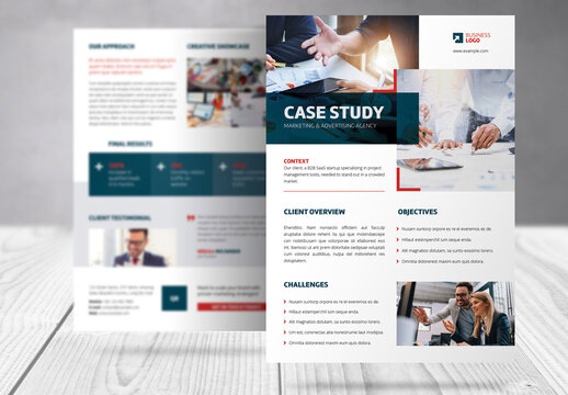Case Study Business Flyer Template 