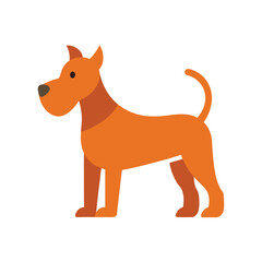 Dog Animal Vector on White Background  