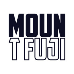 mount fuji japan vector t-shirt design print template
