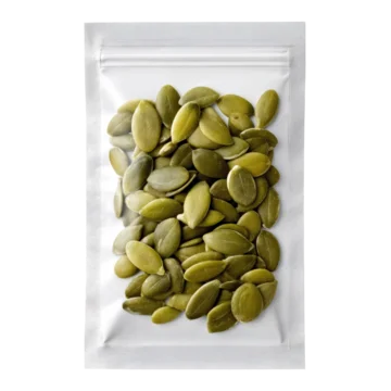 Simple Isolated Pumpkin Seed Packet Food Concept on transparent background
