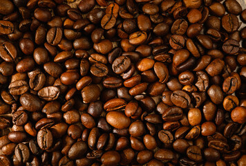 Aromatic Coffee Beans Background, Food Photography