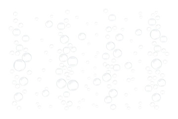Realistic transparent png fizzy water bubbles carbonated under sea water bubbles drops isolated background clear soda sparkle mineral drink glass beverage liquid  air floating soap