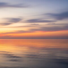 Fototapeta premium Sunset over Calm Water.