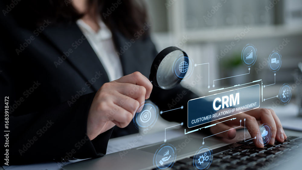 Poster crm platforms improve customer relationships through data analysis, crm communication tools, and aut