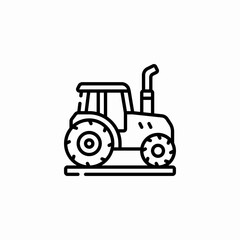 agriculture farm machinery icon sign vector
