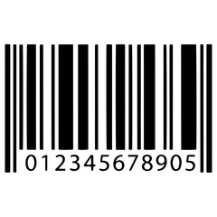 Black Silhouette Barcode Icon PNG | Minimal Scan Symbol Download
