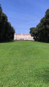 The Royal Palace of Portici, a monumental Bourbon residence built in 1738 by the Bourbon Kings, located in Naples, Italy. A historic landmark of cultural and architectural heritage.