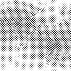 Abstract Halftone Pattern with Dotted Texture in Black and White Graphic Design