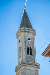 Morning walk on cozy residential areas of the city in Munich, German
