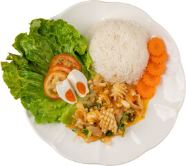 fried rice with chicken