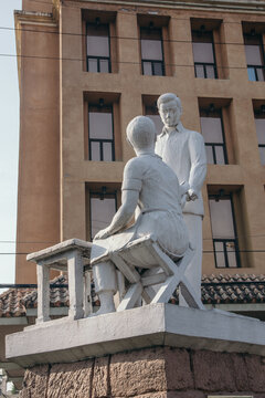 The Kapitan Moy Monument, built in 1957 in Marikina City, Philippines