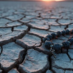 dry cracked ground