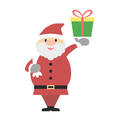 クリスマスにプレゼントを持って来たサンタクロース