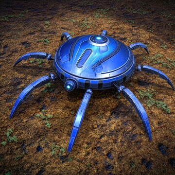 Robotic Spaceship Landscape