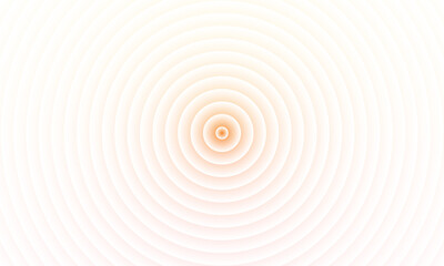 Concentric circle pattern with soft peach and white gradient, isolated on white background