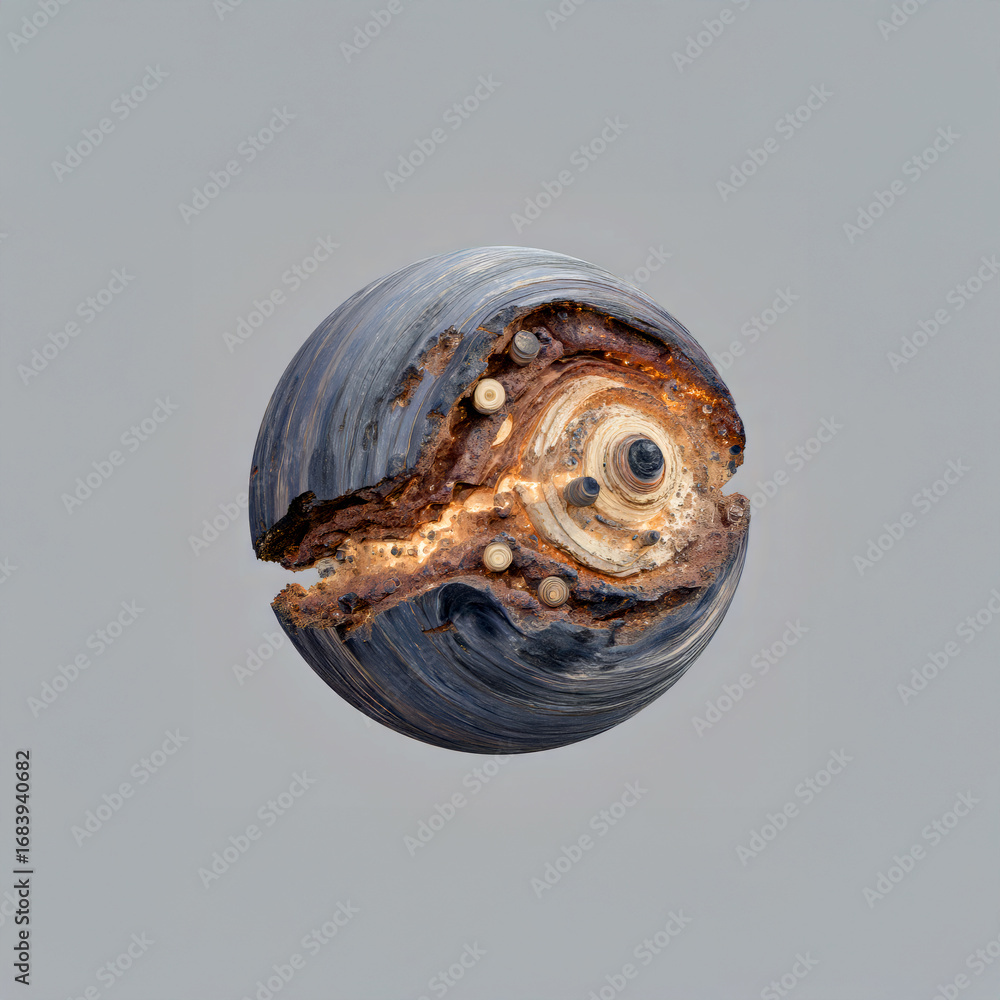 Poster unique sci-fi planet with intricate textures and features highlights imagination and creativity in c