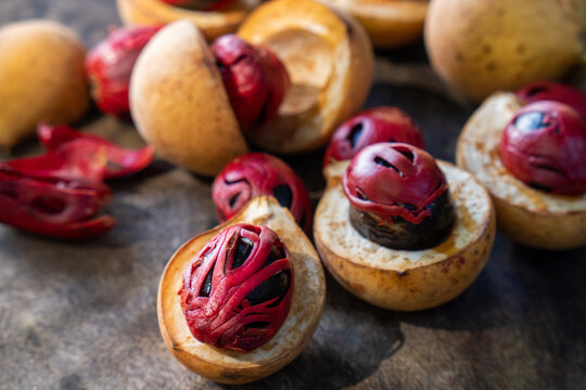 Harvested nutmeg