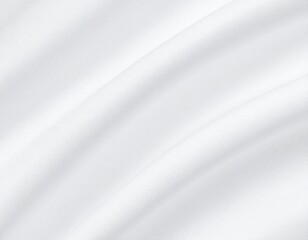 Obraz premium Wrinkled White Silk Fabric Creates an Elegant Texture Background with Wave Pattern