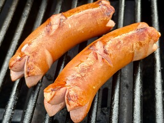 Wurst auf dem Grill - Cervelat
