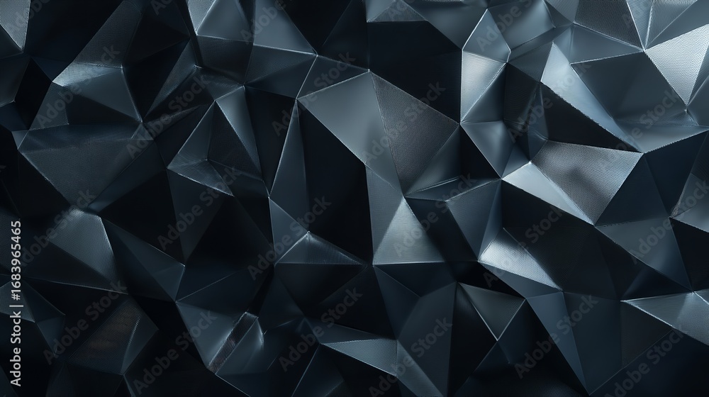 Poster abstract low poly dark surface with texture for modern background use