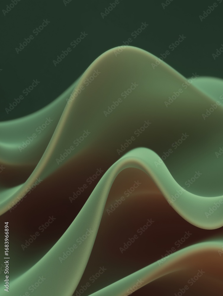 Poster abstract digital art piece that appears to be a close-up of a wave-like pattern. the wave is made up