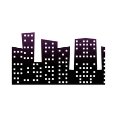 City skyline silhouette Vector