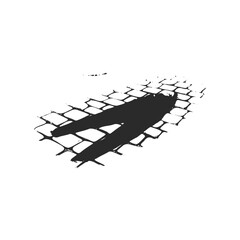 Silhouette of person on cobblestone pathway