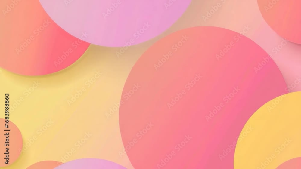 Poster colorful geometric pattern with circular shapes and intersecting lines