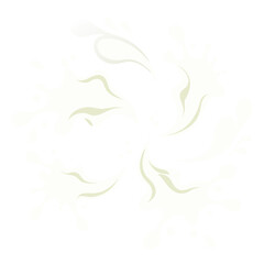 Flat Illustration of Milk Splash