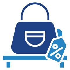 Obraz premium Bag Counter Icon Relate To Commerce, Shopping And Mall, Use For Modern Concept, Ui, Ux Web And App Development.