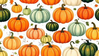 Autumn pumpkin pattern